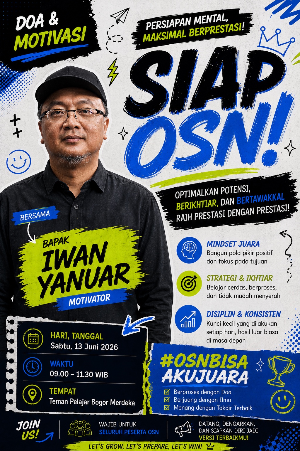 Banner Doa dan Motivasi Persiapan OSN-K 2026