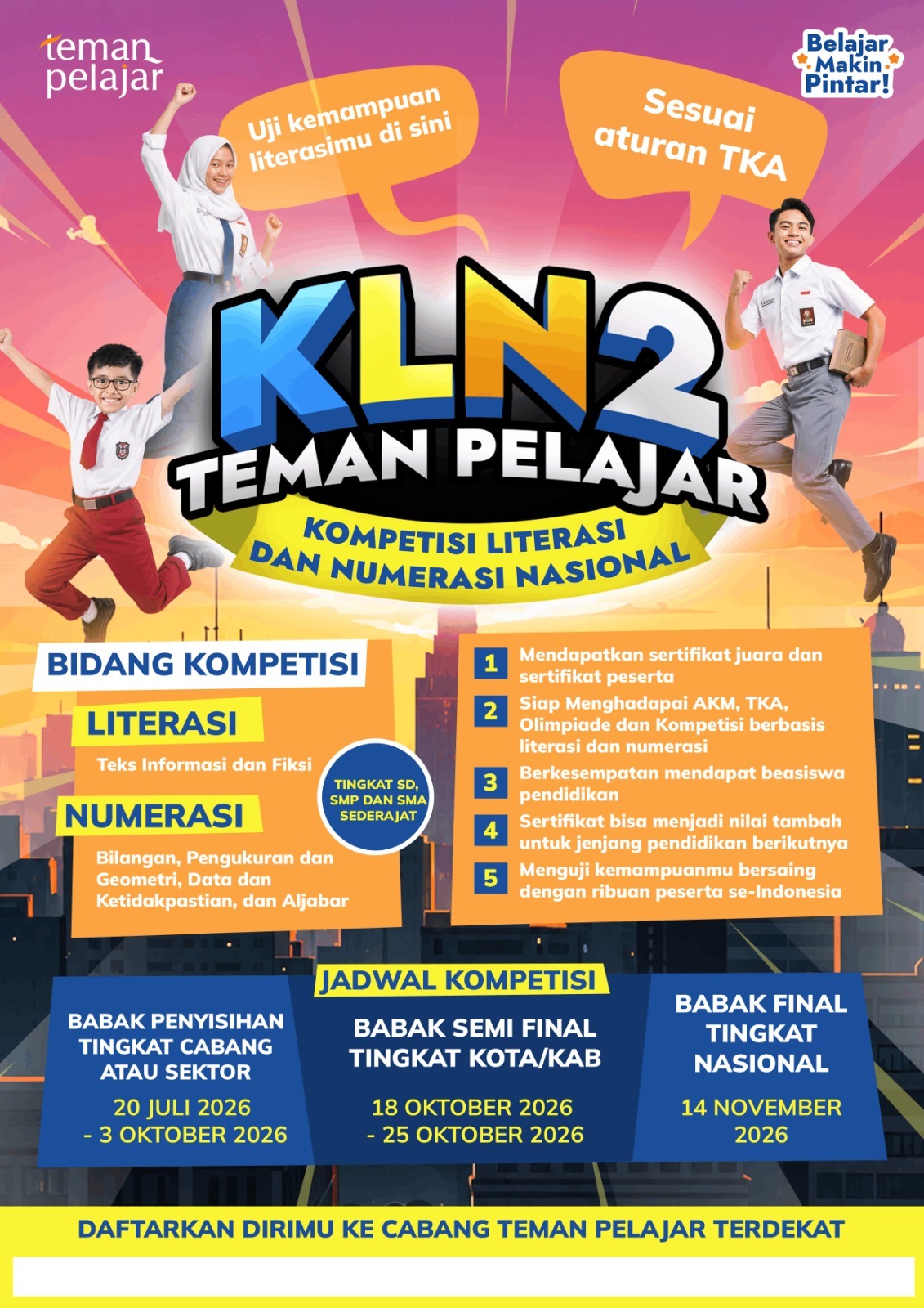 Banner KLN 2 TEMAN PELAJAR SUNGAI LILIN